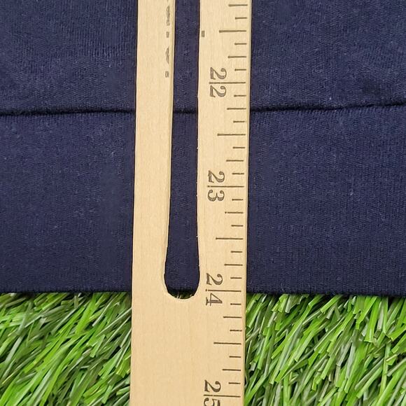 Vintage MOD Blank 1/4 Zip Sweatshirt Womens Large 22x24 Blue - Picture 6 of 12